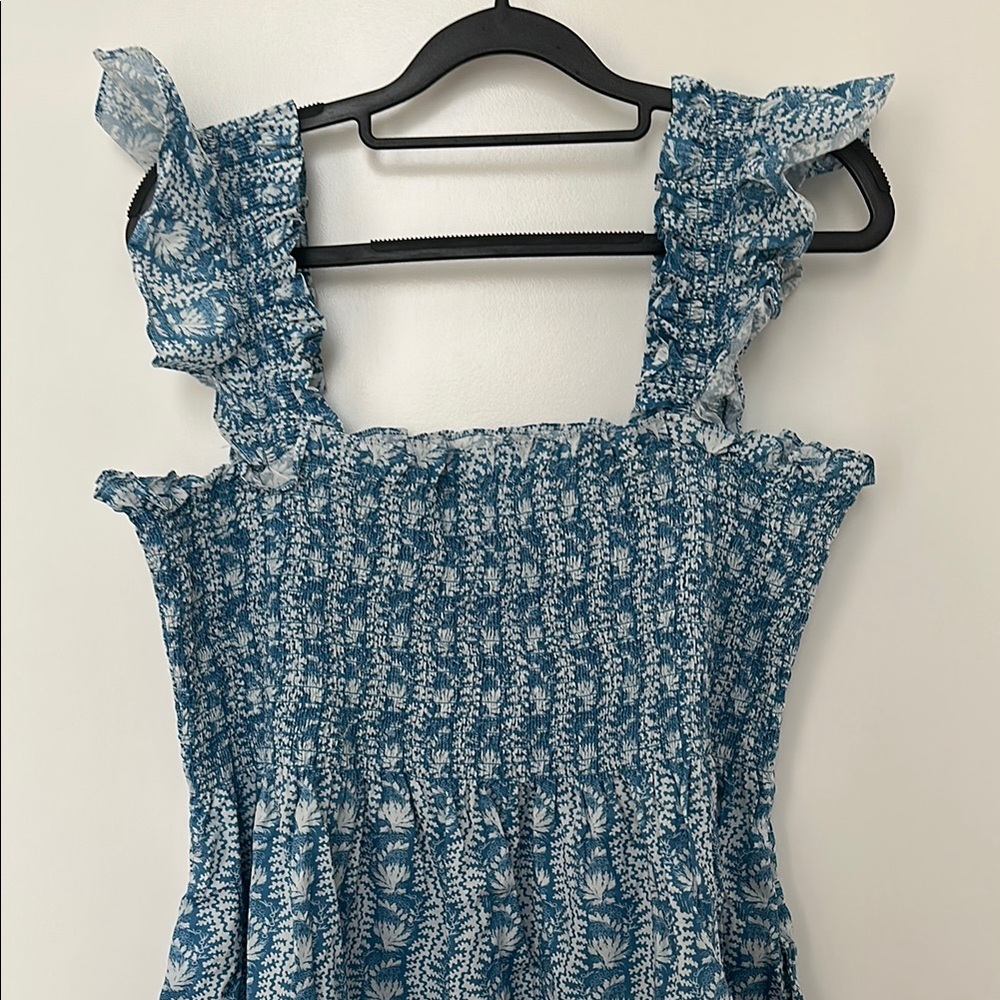 Hill House Blue and White Mini Nap Dress - Picture 3 of 5